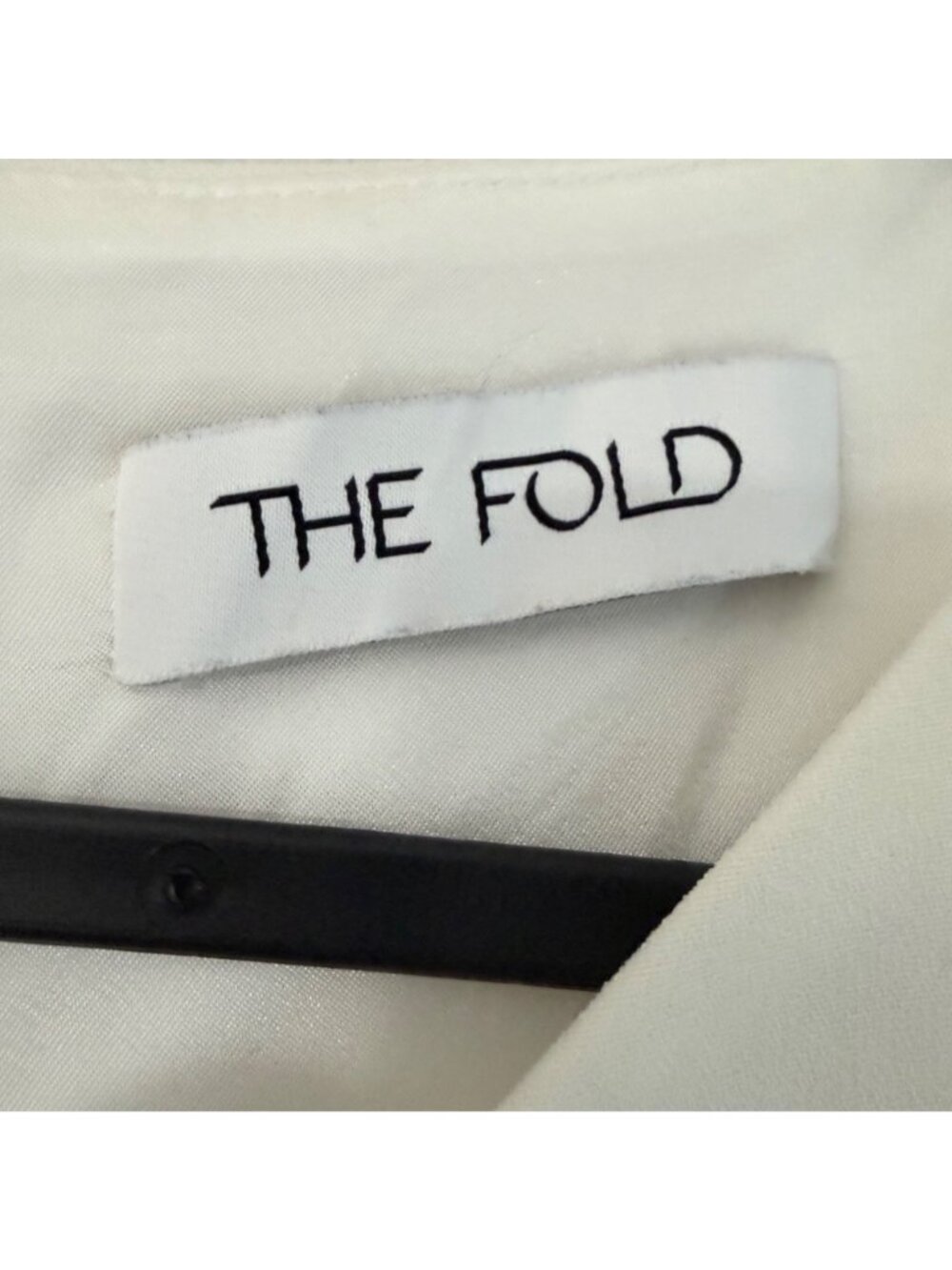 The Fold London Ivory Boswell Structured Top Short Sleeve Womens UK14 Large - Picture 2 of 7